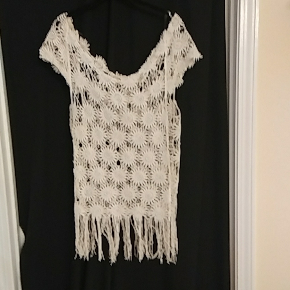 Lace cotton top